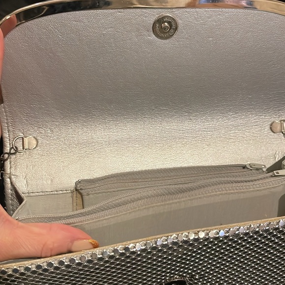 Silver mesh sequin evening bag - Picture 7 of 9